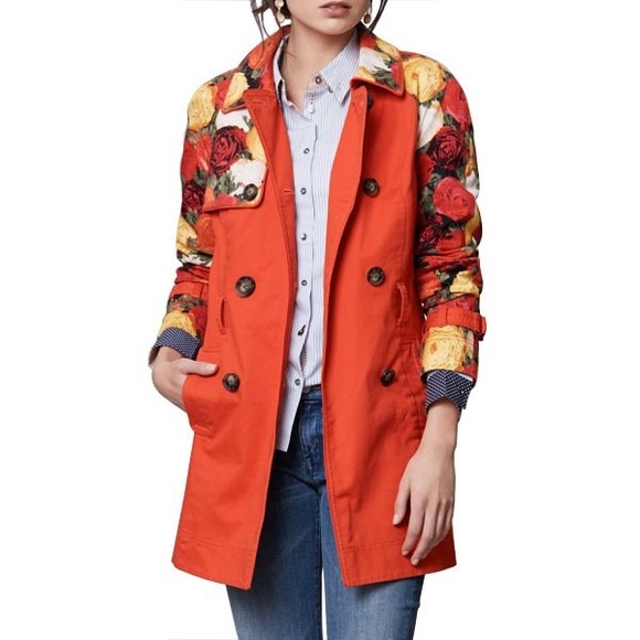 Anthropologie Jackets & Blazers - Anthropologie floral sleeved jacket